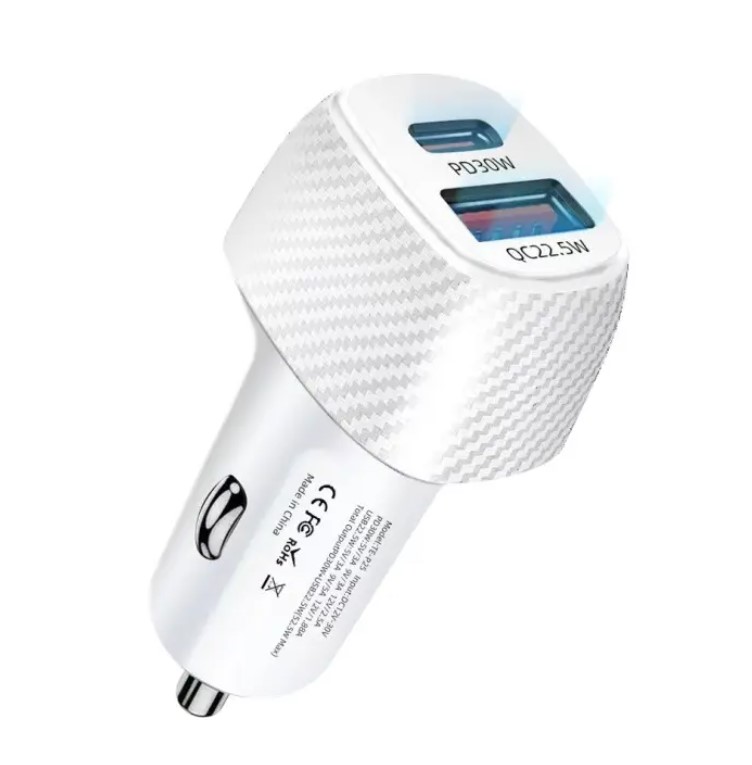 超快PD30WQC3.0汽車點煙器手機充電頭